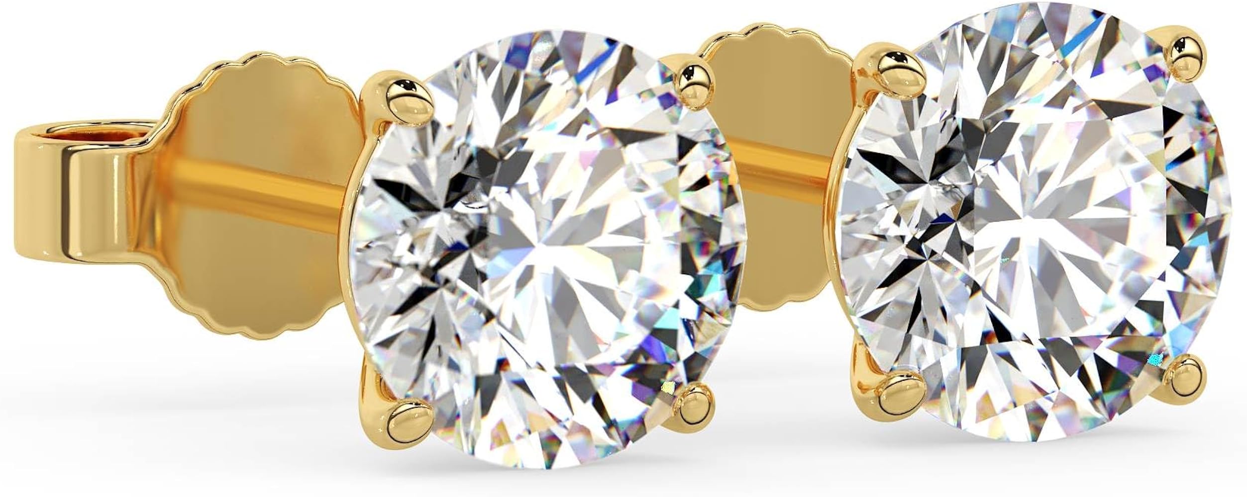Round Stud Earrings