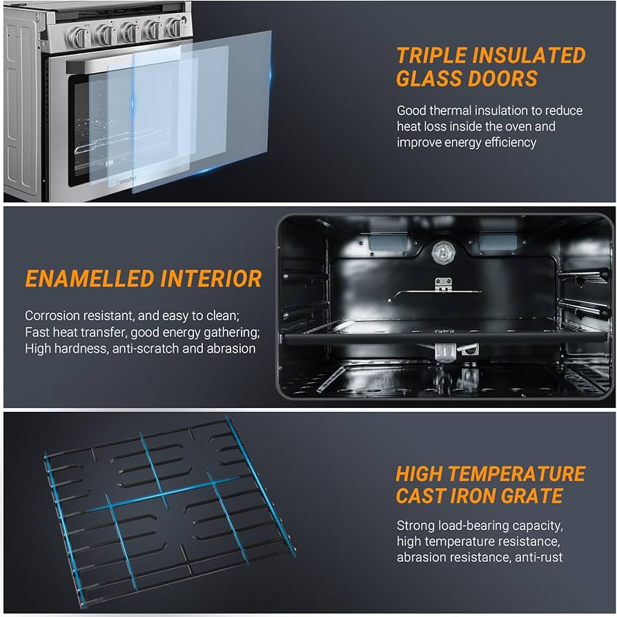 Tomichef Gas Range with Oven