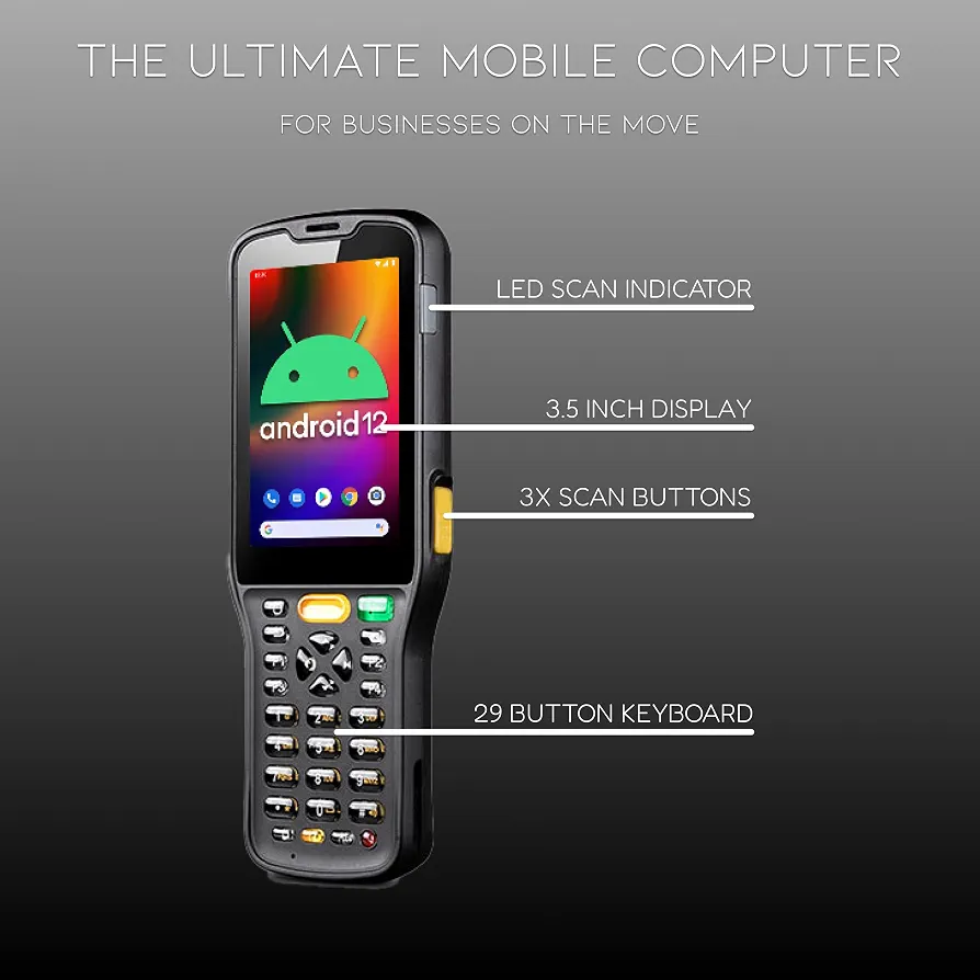 “Android 12 Rugged Handheld Mobile Computer”