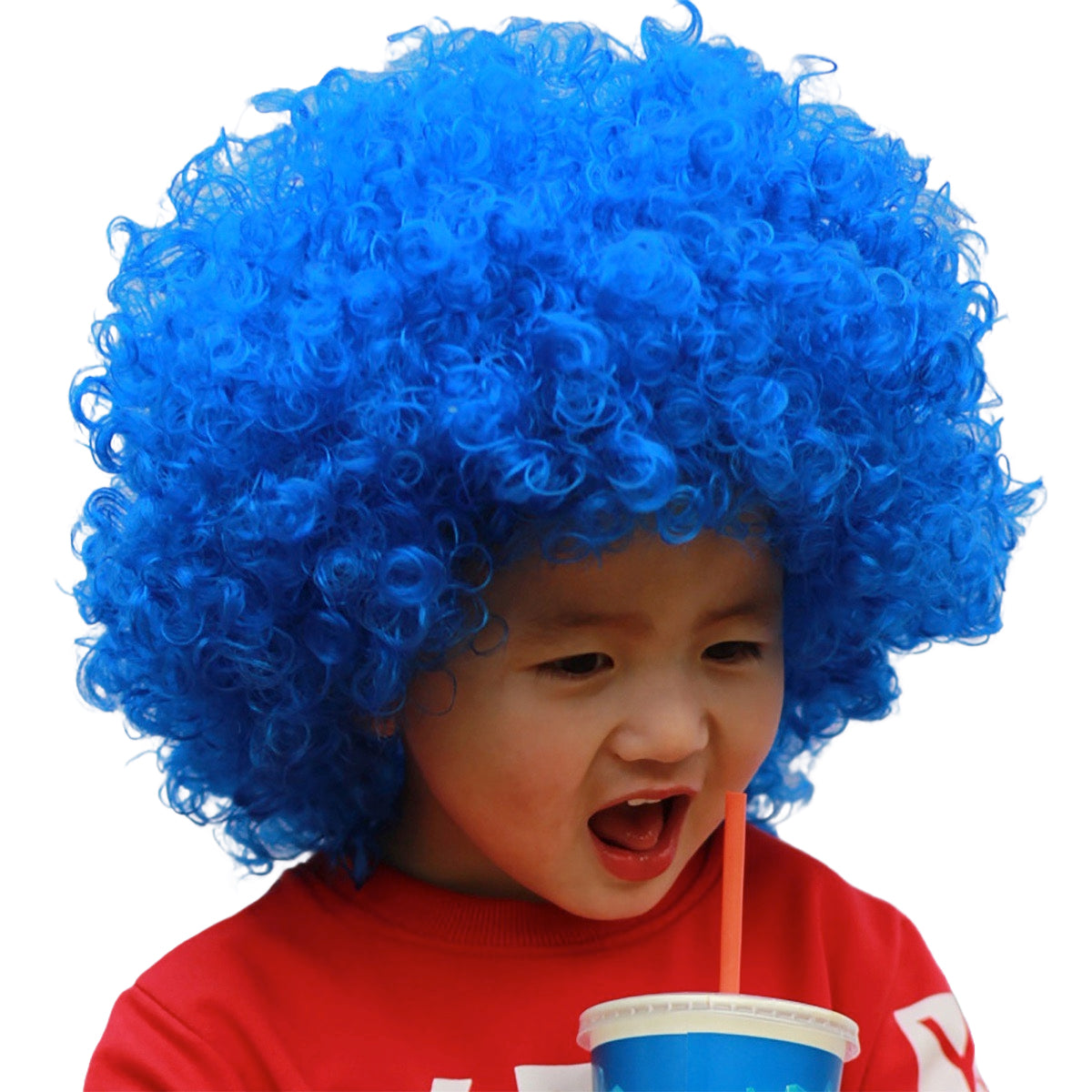 Blue Afro Wig