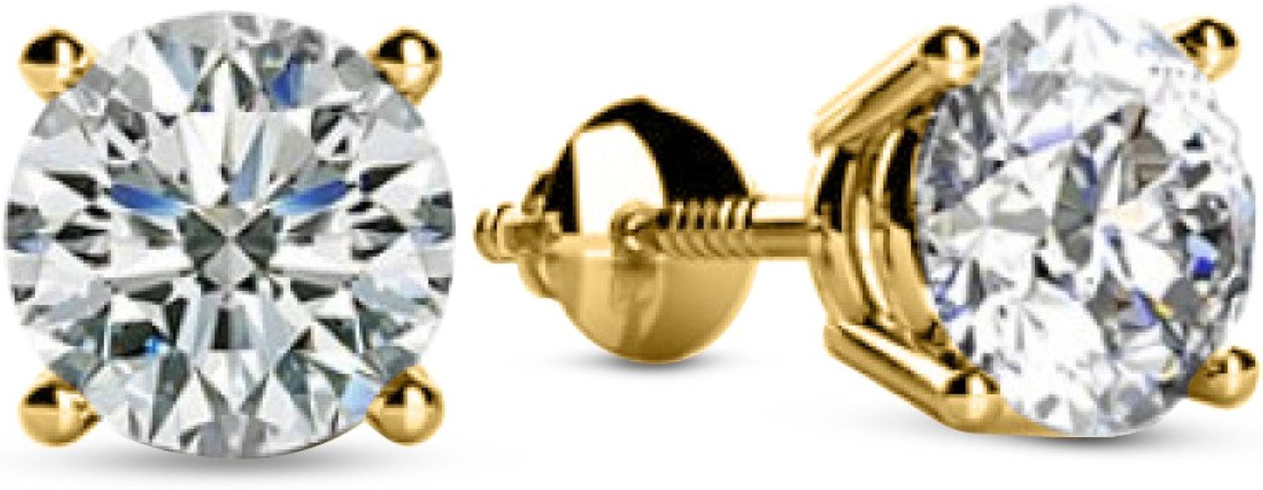 Round Stud Earrings