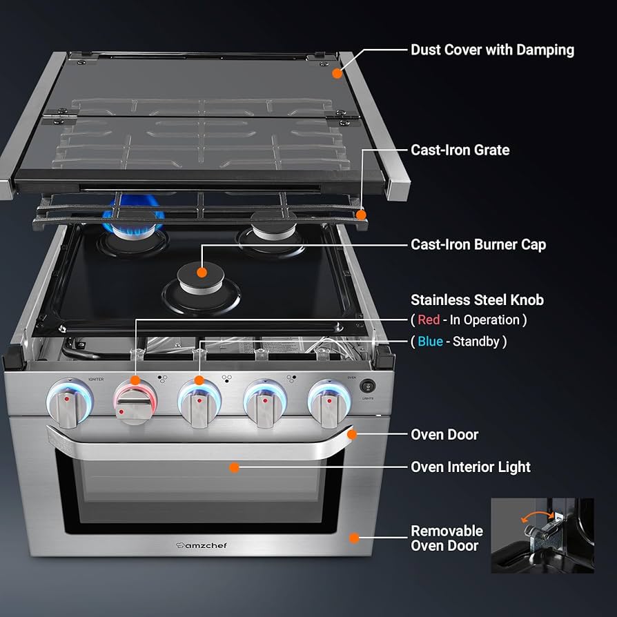 Tomichef Gas Range with Oven