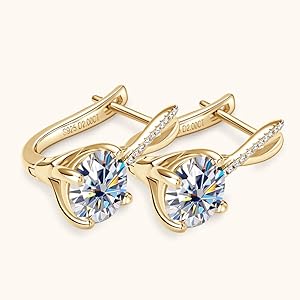 Diamond Hoop Earrings for