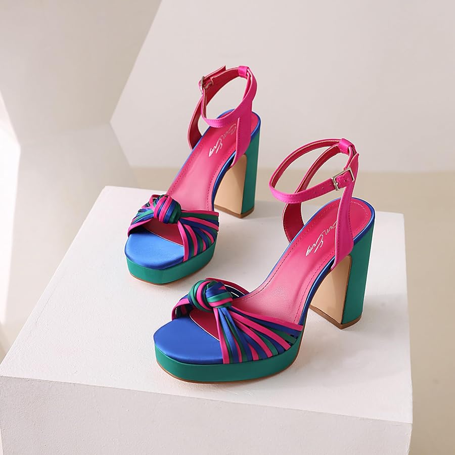 Platform Block Heel Sandals