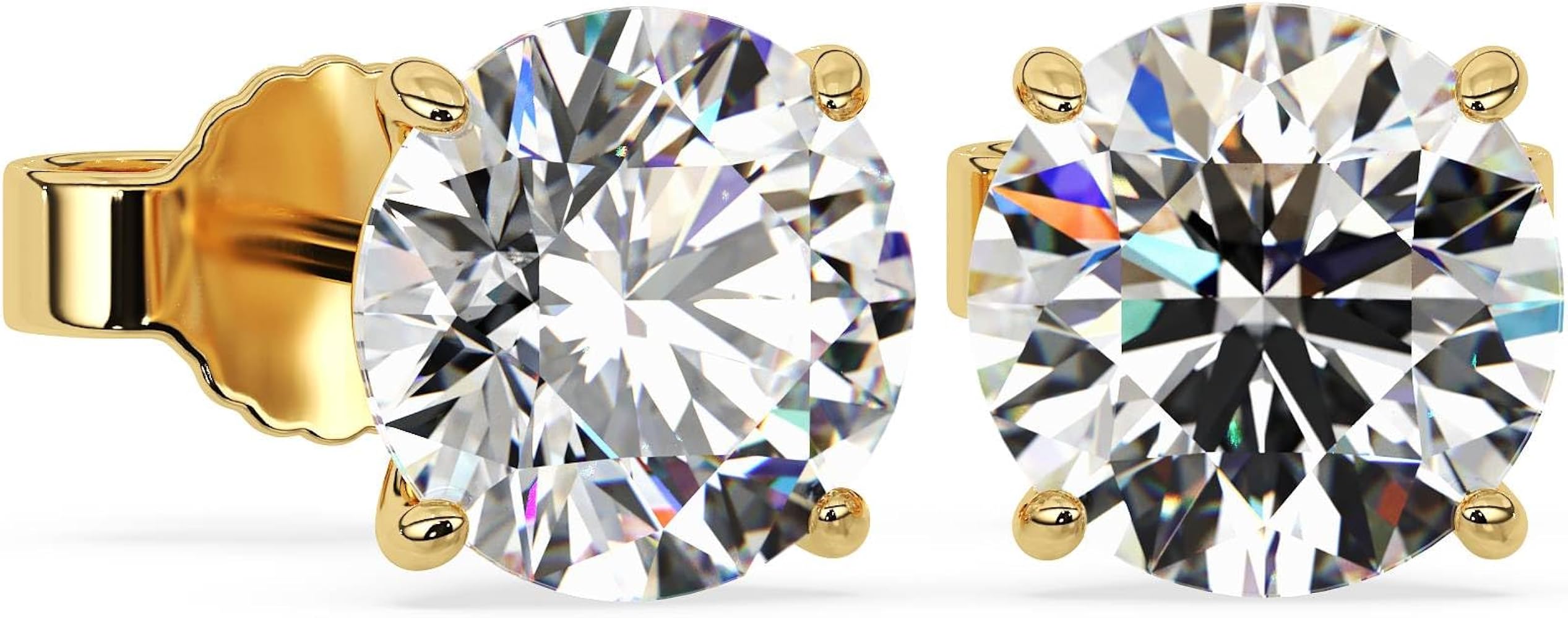 Round Stud Earrings